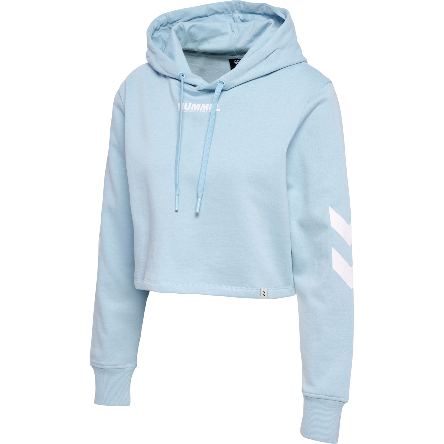 hmlLEGACY WOMAN CROPPED HOODIE, CELESTIAL BLUE, packshot