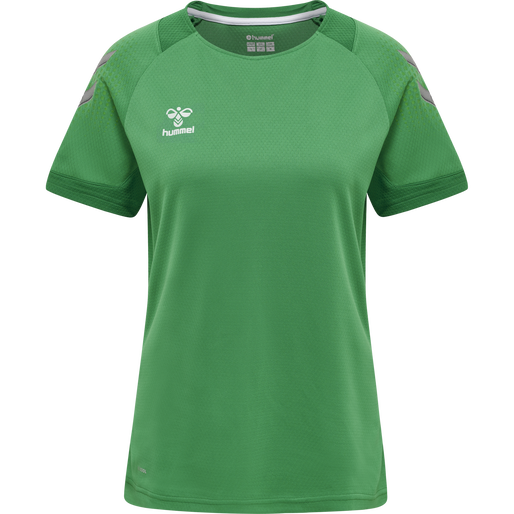 hmlLEAD WOMENS S/S POLY JERSEY, JELLY BEAN, packshot