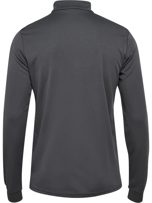 hmlAUTHENTIC HALF ZIP SWEAT, ASPHALT, packshot