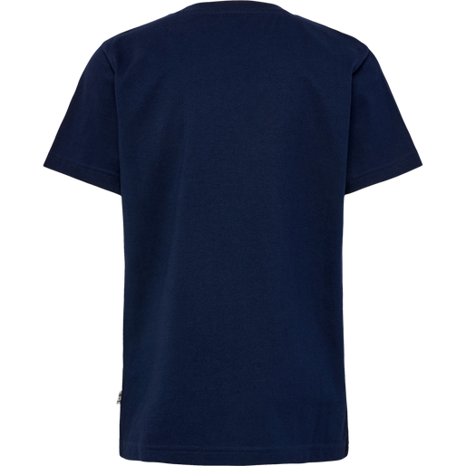 hmlTRES T-SHIRT S/S 2-PK, BLACK IRIS/GREY MELANGE, packshot
