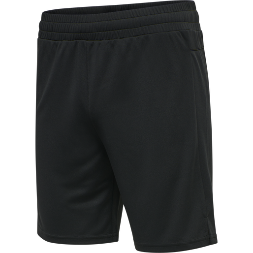 hmlTE TOPAZ 2-PACK SHORTS, BLACK/INSIGINA BLUE, packshot