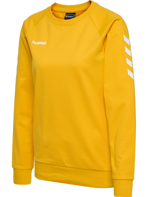 HMLGO COTTON SWEATSHIRT WOMAN, SPORTS YELLOW, packshot