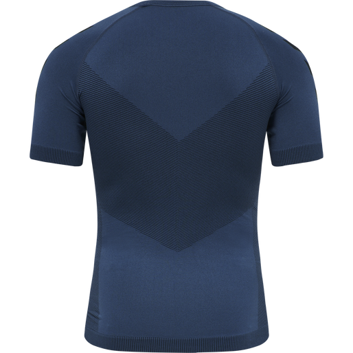 HUMMEL FIRST SEAMLESS JERSEY S/S , DARK DENIM, packshot