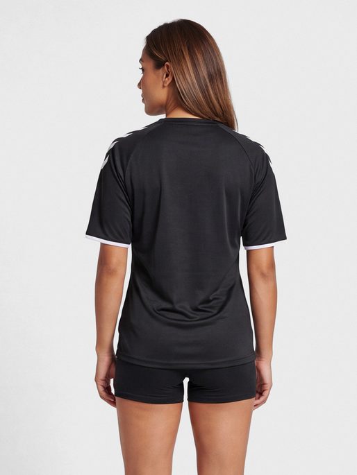 hmlCORE VOLLEY TEE WO, BLACK, model