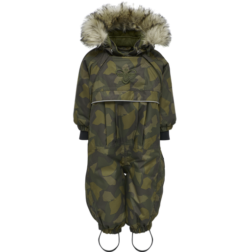 hmlMOON SNOWSUIT, OLIVE NIGHT/ECRU OLIVE hmlMOON SNOWSUIT, OLIVE NIGHT/ECRU OLIVE, packshot