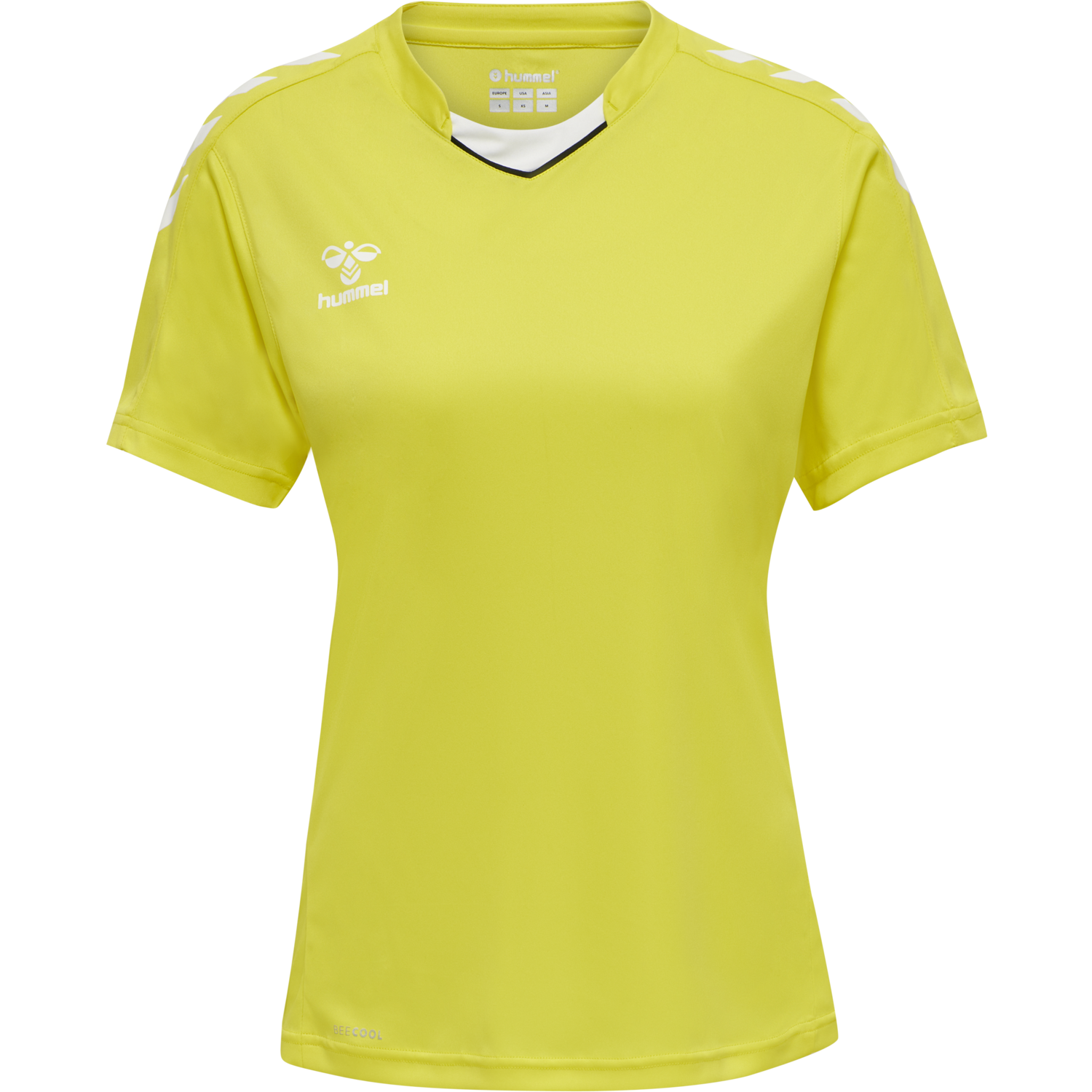 hmlCORE XK POLY JERSEY S/S WOMAN, BLAZING YELLOW, packshot