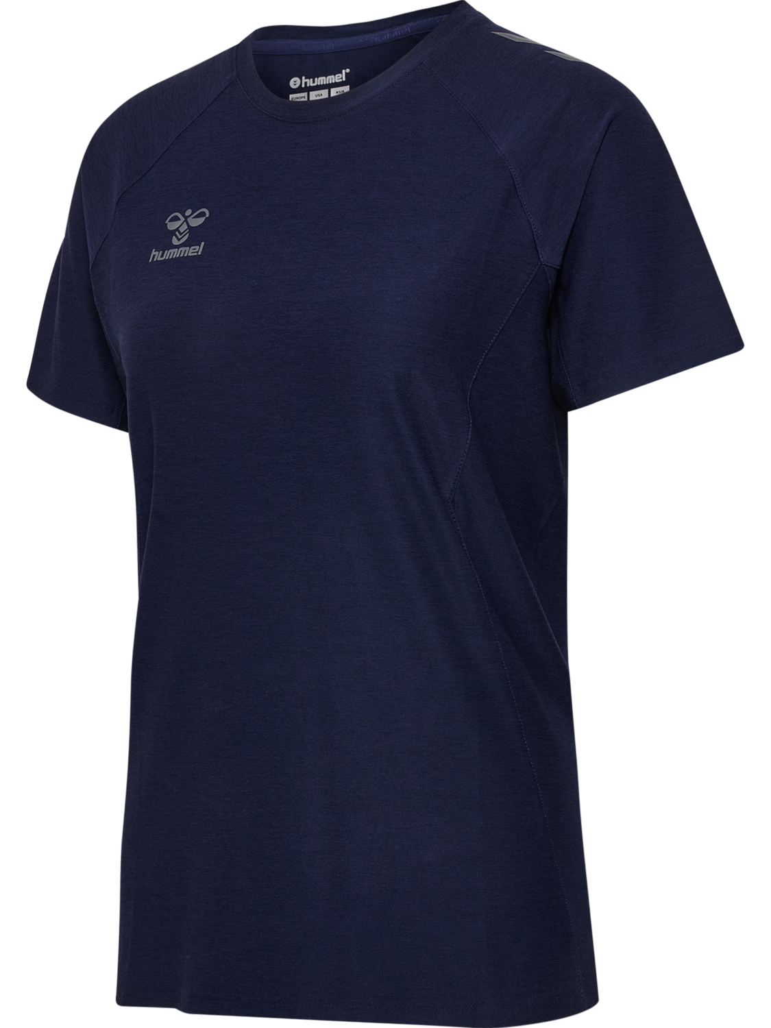 hmlCIMA 2.0 JERSEY S/S WOMAN, MARINE MELANGE, packshot