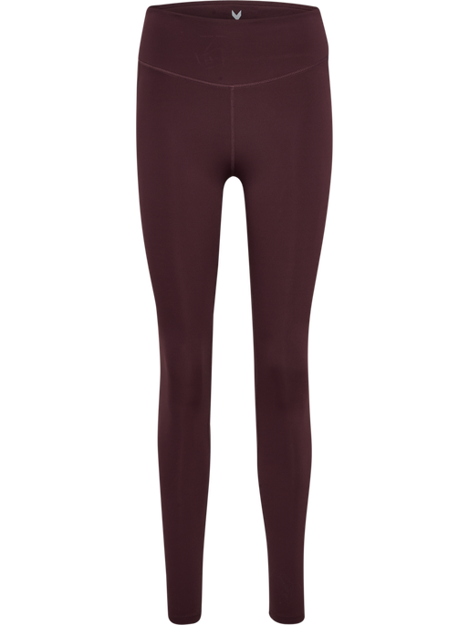 hmlPULSE HIGH WAIST TIGHTS, FUDGE, packshot