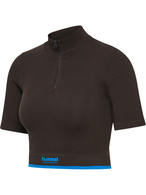 hmlKNITTED WOMENS ZIP TOP, AFTER DARK hmlKNITTED WOMENS ZIP TOP, AFTER DARK, packshot