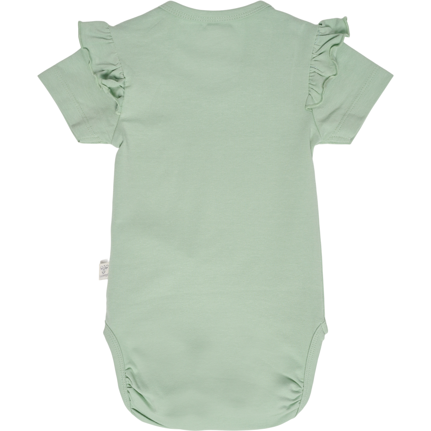 hmlTALYA RUFFLE BODY S/S, SILT GREEN, packshot