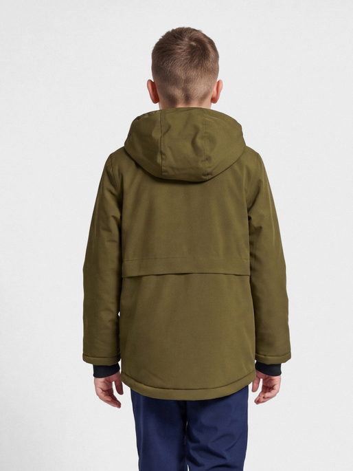 hmlURBAN TEX JACKET, DARK OLIVE, model
