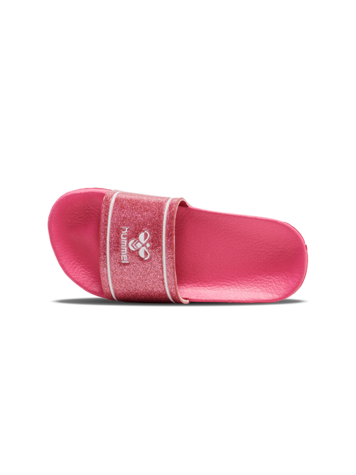 POOL SLIDE GLITTER JR, RASPBERRY, packshot