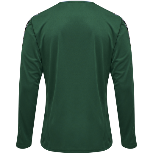hmlAUTHENTIC POLY JERSEY L/S, EVERGREEN, packshot