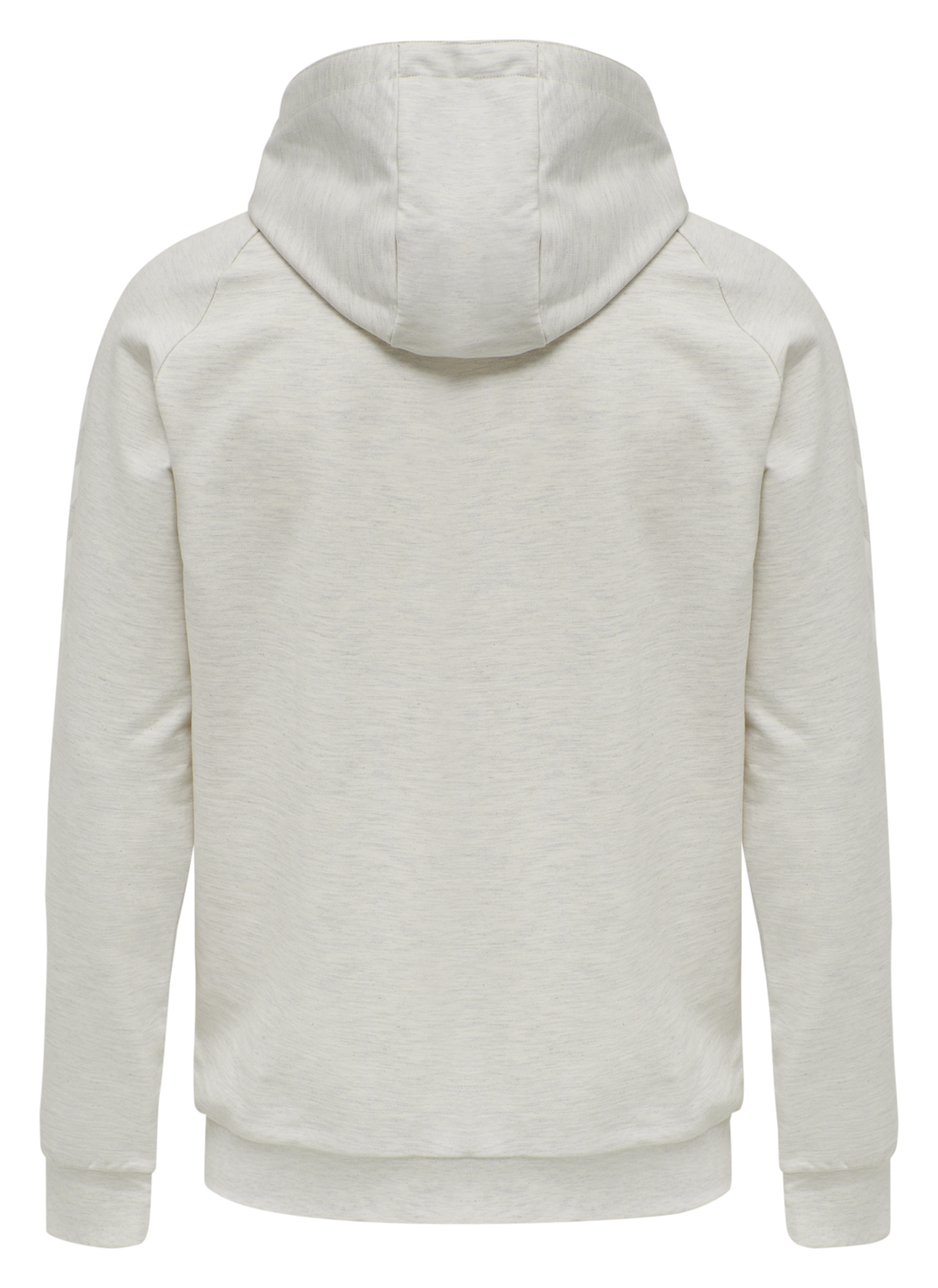 HUMMEL GO COTTON ZIP HOODIE, EGRET MELANGE, packshot