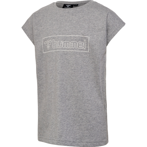 hmlBOXLINE T-SHIRT S/S 2 PK, GREY MELANGE/WOODROSE hmlBOXLINE T-SHIRT S/S 2 PK, GREY MELANGE/WOODROSE, packshot