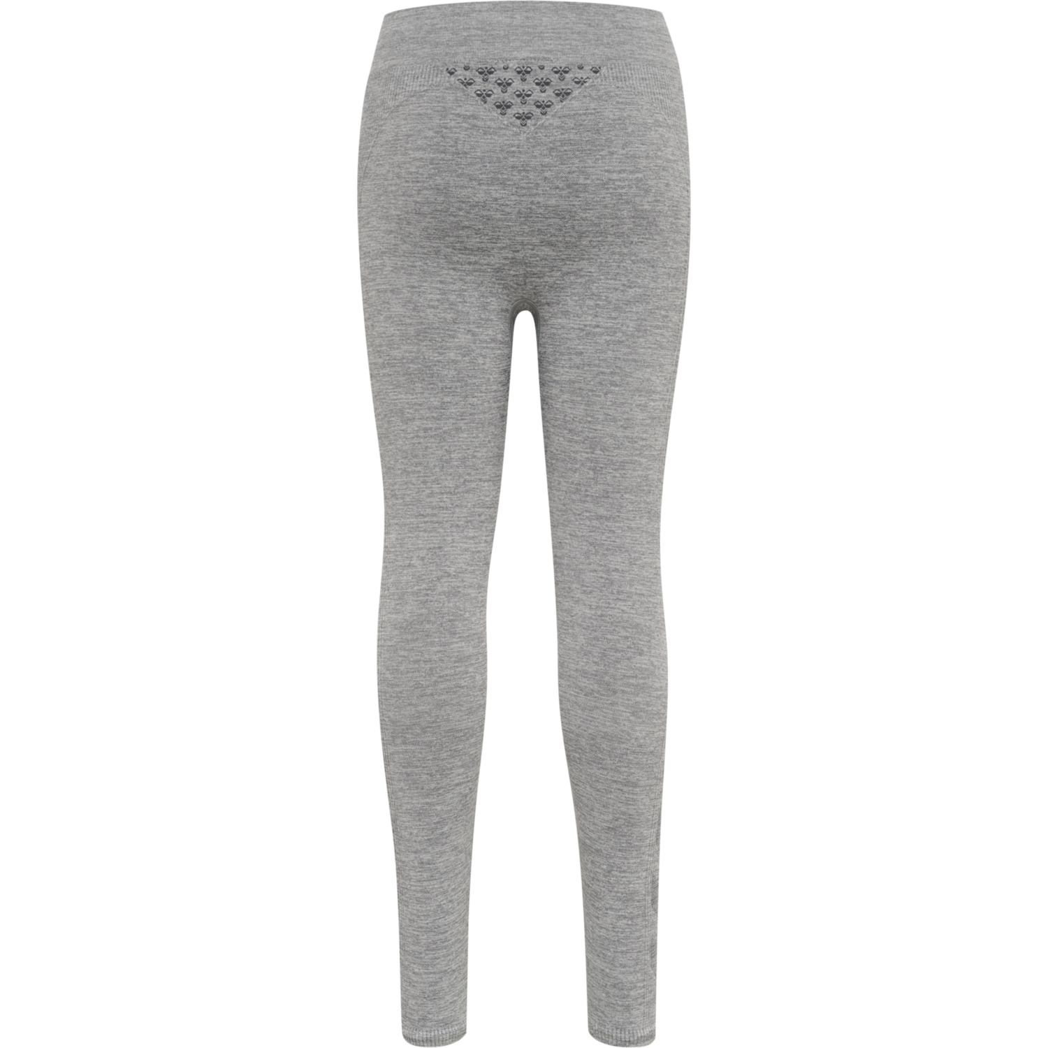 hmlCI JUNIOR SEAMLESS TIGHTS, GREY MELANGE, packshot