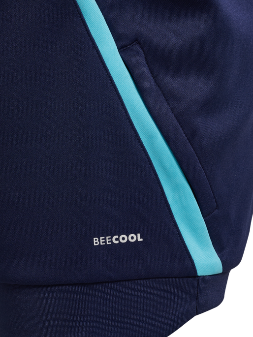 hmlLEAD 2.0 TRACK ZIP JACKET KIDS, MARINE/BLUE FISH hmlLEAD 2.0 TRACK ZIP JACKET KIDS, MARINE/BLUE FISH, packshot