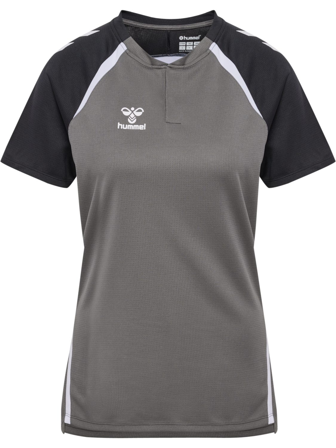 hmlLEAD 2.0 POLO WOMAN, STEEL GRAY/ASPHALT, packshot