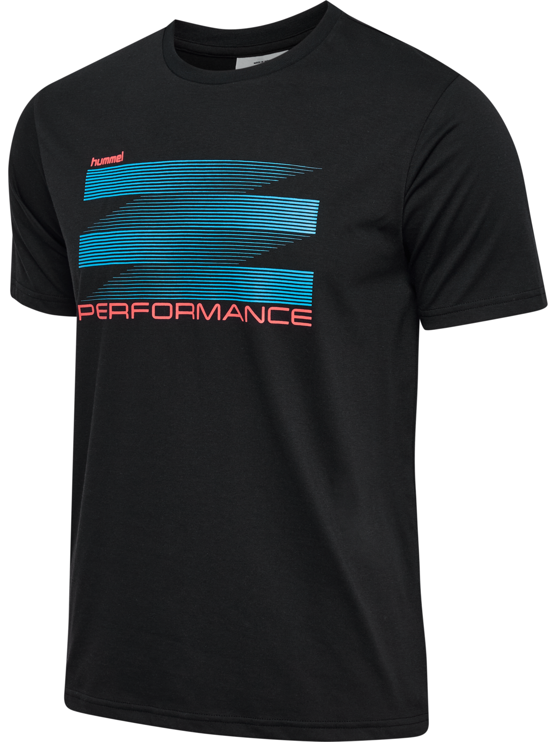 hmlPULSE GRAPHIC T-SHIRT S/S, BLACK, packshot