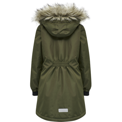 hmlLEAF COAT, OLIVE NIGHT, packshot