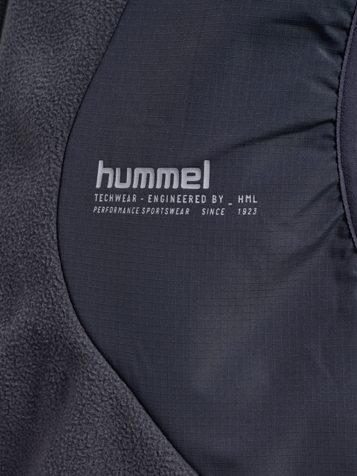 hmlHYBRID FLEECE VEST, EBONY hmlHYBRID FLEECE VEST, EBONY, packshot
