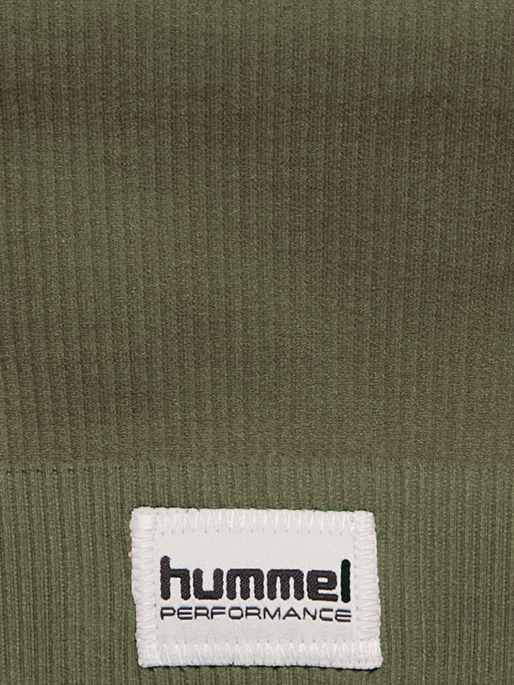 hmlPULSE SEAMLESS RIB BRA, DUSTY OLIVE hmlPULSE SEAMLESS RIB BRA, DUSTY OLIVE, packshot