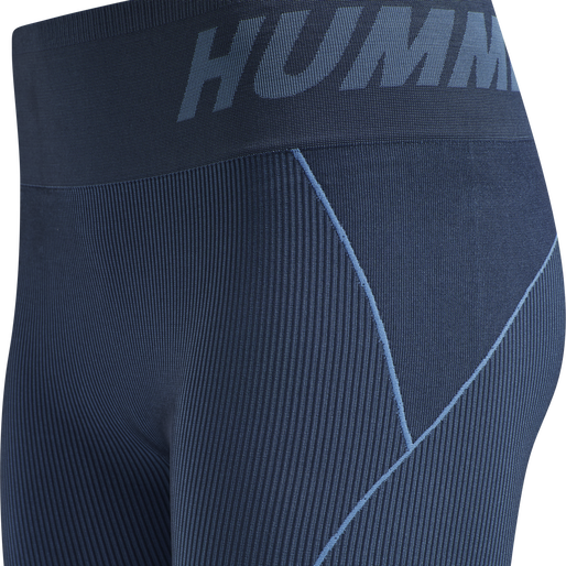 hmlTE CHRISTEL SEAMLESS MW TIGHTS, MARINA/INSIGNIA BLUE MELANGE hmlTE CHRISTEL SEAMLESS MW TIGHTS, MARINA/INSIGNIA BLUE MELANGE, packshot