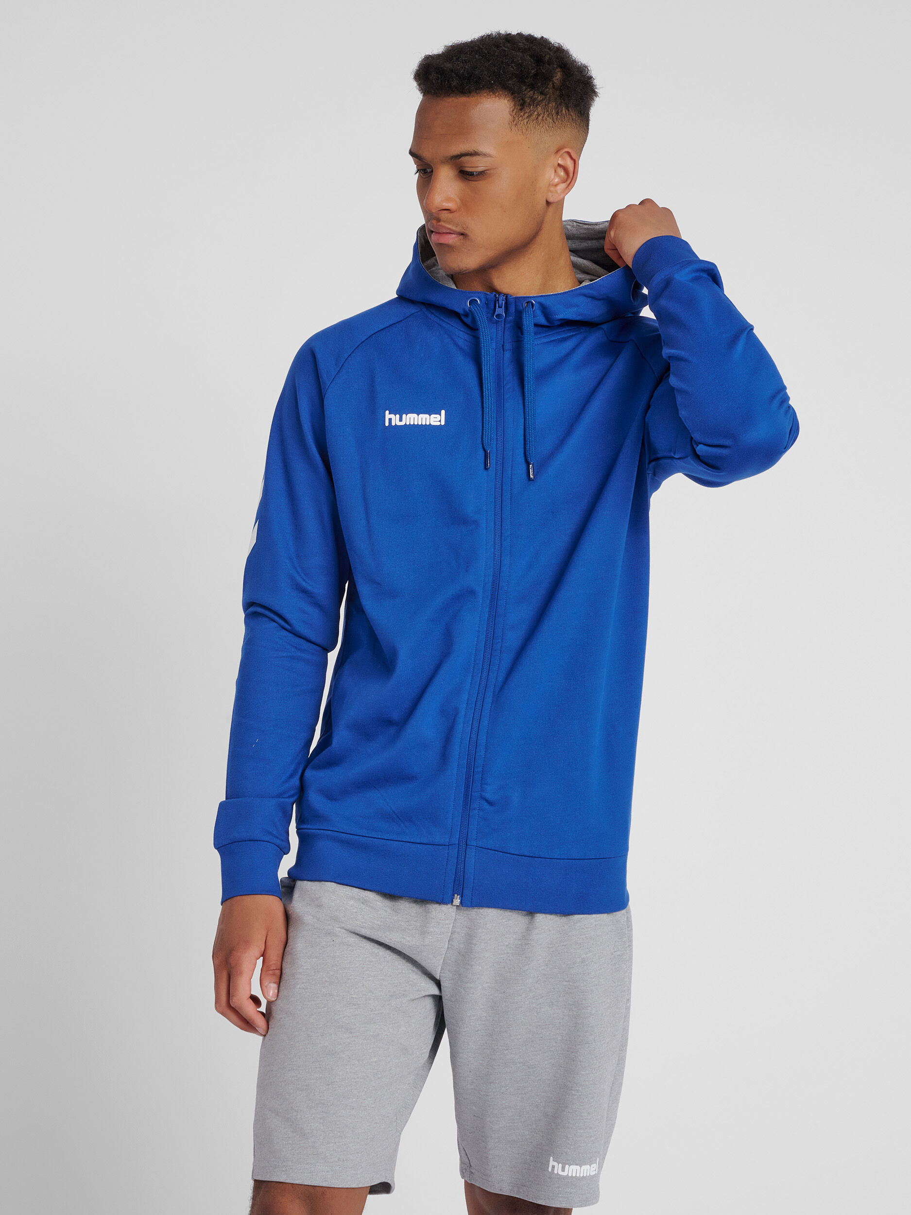 Royal blue zip hoodie shop