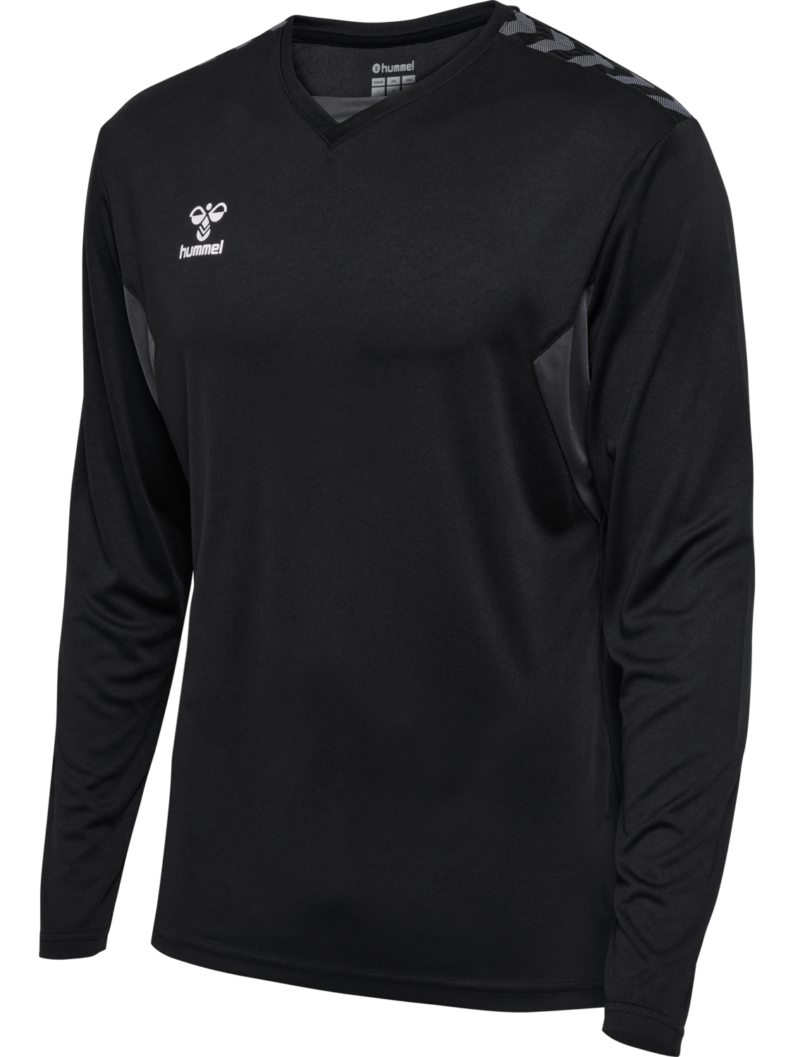 hmlAUTHENTIC PL JERSEY L/S, BLACK, packshot