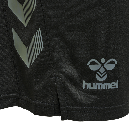 hmlONGRID POLY SHORTS, JET BLACK, packshot