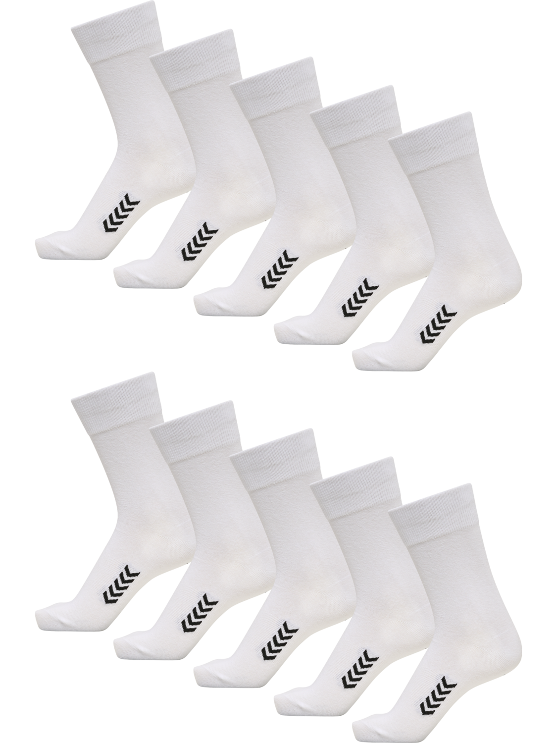 hmlBUSINESS SOCK 10-PACK, WHITE, packshot