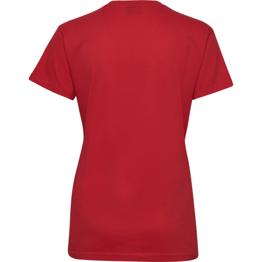 HMLGO COTTON LOGO T-SHIRT WOMAN S/S, TRUE RED, packshot