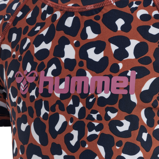 hmlAZUL SWIM T-SHIRT S/S, HOT SAUCE, packshot