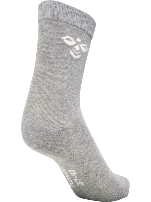 SUTTON 3-PACK SOCK, GREY MELANGE, packshot