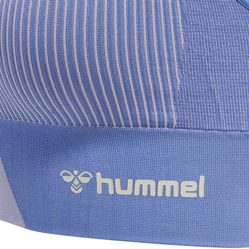 hmlMT UNITE SEAMLESS SPORTS TOP, MARINA/LAVENDER, packshot