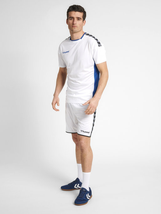 hmlAUTHENTIC POLY JERSEY S/S, WHITE, model