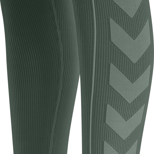 hmlTE CHRISTEL SEAMLESS MW TIGHTS, LILY PAD/ LAUREL WREATH MELANGE, packshot