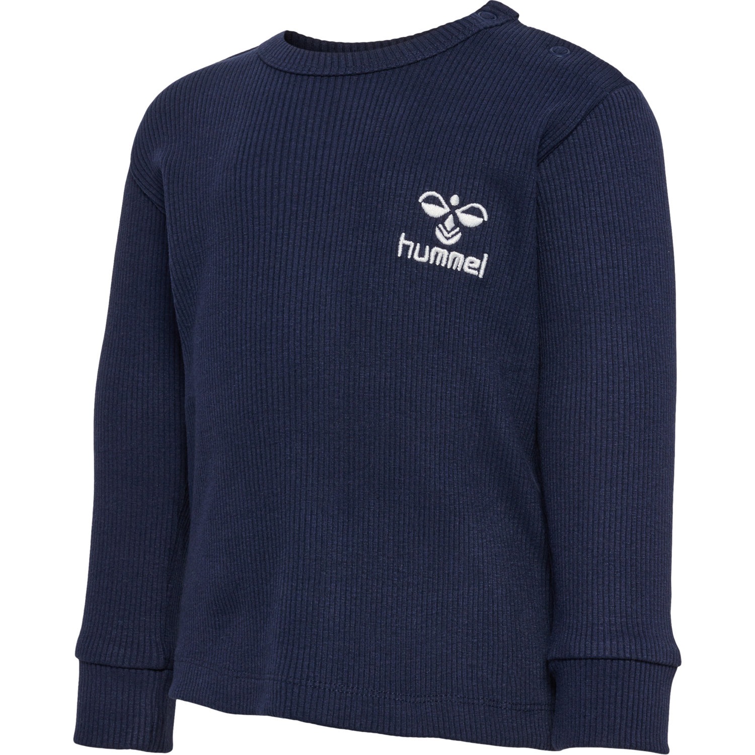 hmlSAMI T-SHIRT L/S, BLACK IRIS, packshot