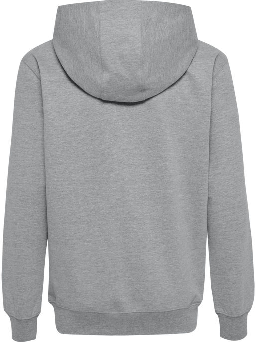 hmlGO 2.0 ZIP HOODIE KIDS, GREY MELANGE, packshot
