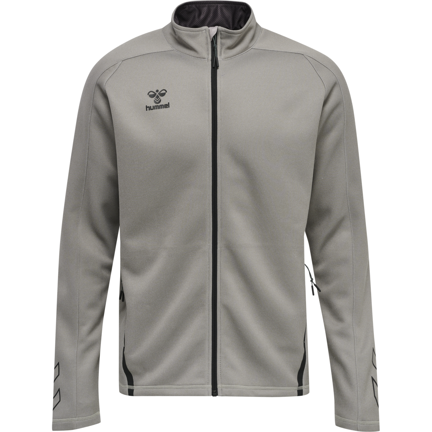 hmlCIMA XK ZIP JACKET, GREY MELANGE, packshot