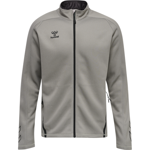 hmlCIMA XK ZIP JACKET, GREY MELANGE, packshot