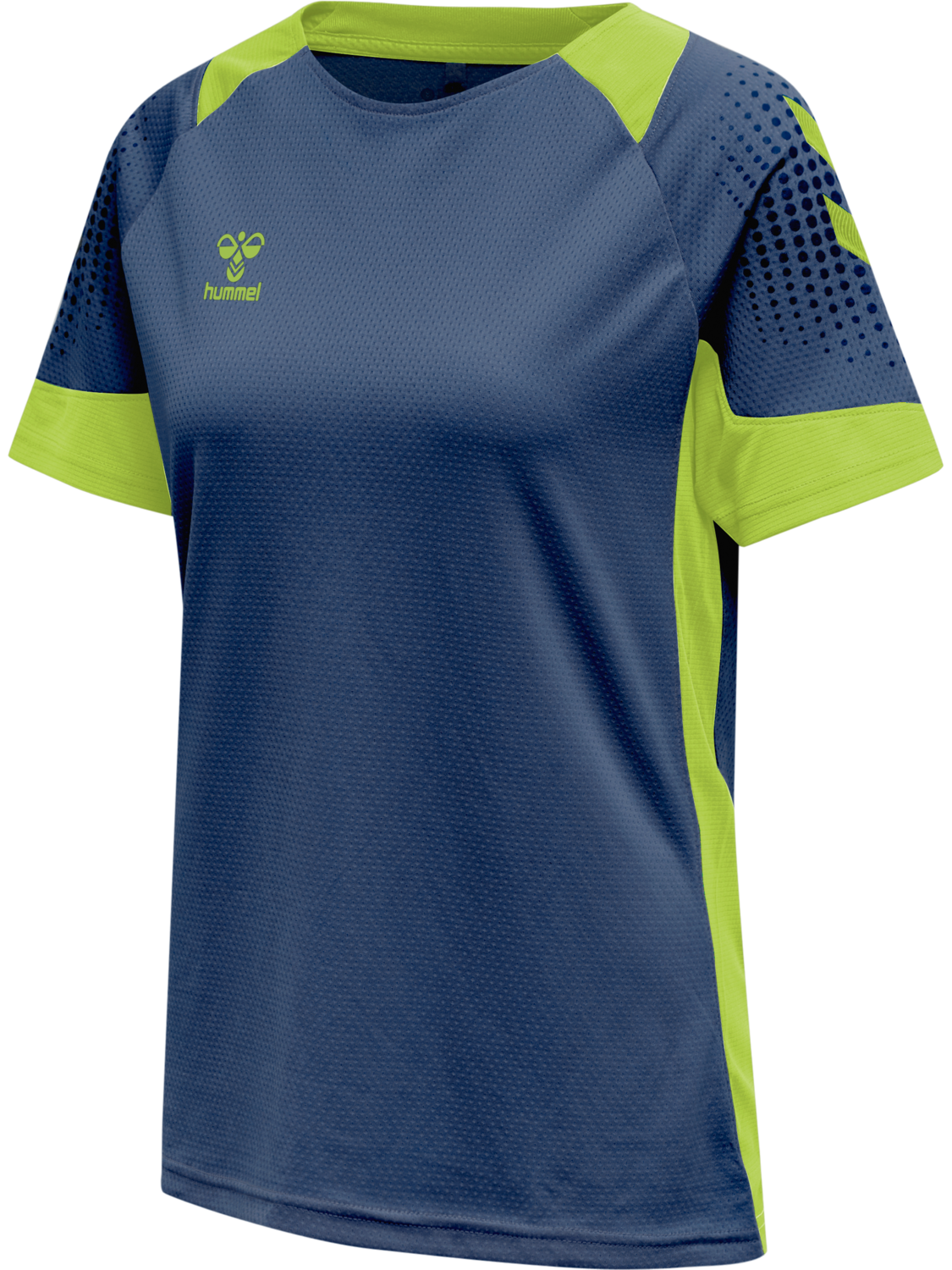 hmlLEAD WOMENS S/S POLY JERSEY, DARK DENIM, packshot