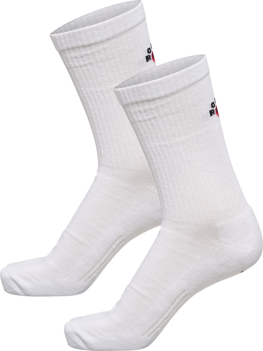 hmlROLIGAN 2-PACK SOCKS, WHITE, packshot