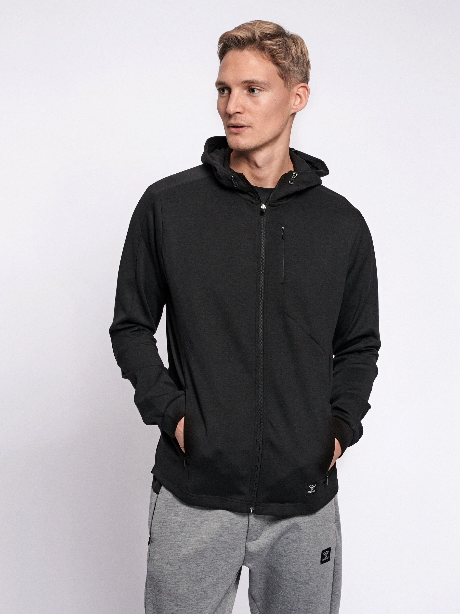 Hummel zip hoodie sale