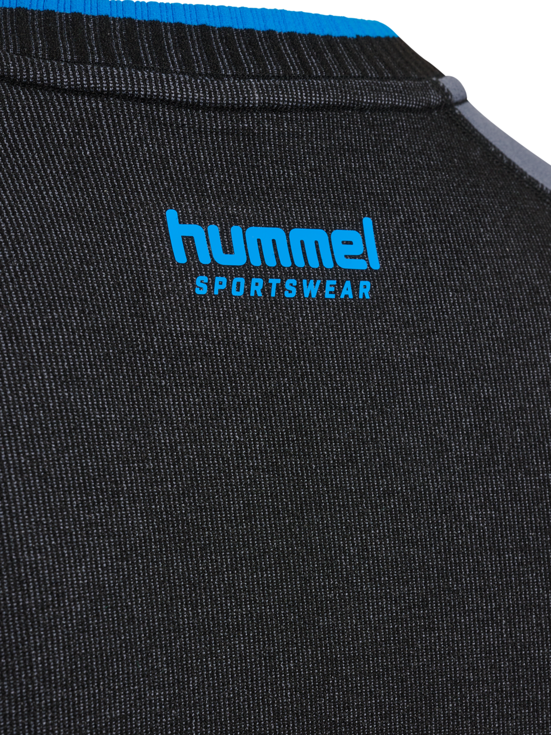 hmlSEAMLESS TEE LS, BLACK, packshot