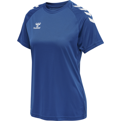 hmlCORE XK CORE POLY TEE  S/S WOMAN, TRUE BLUE, packshot