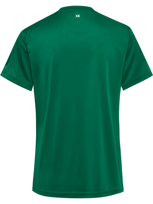 hmlCORE XK POLY JERSEY S/S WOMAN, EVERGREEN, packshot