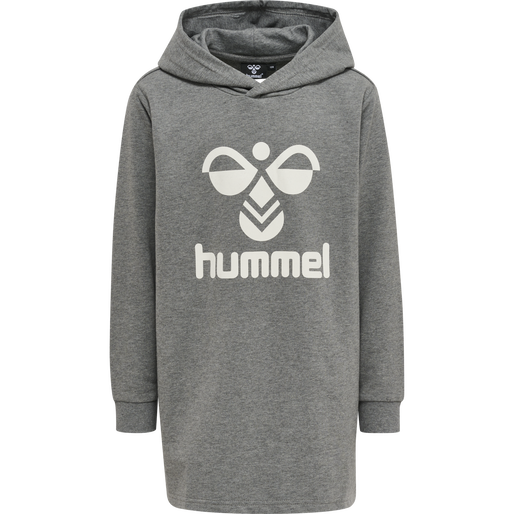 hmlMAJA HOODIE DRESS, MEDIUM MELANGE, packshot