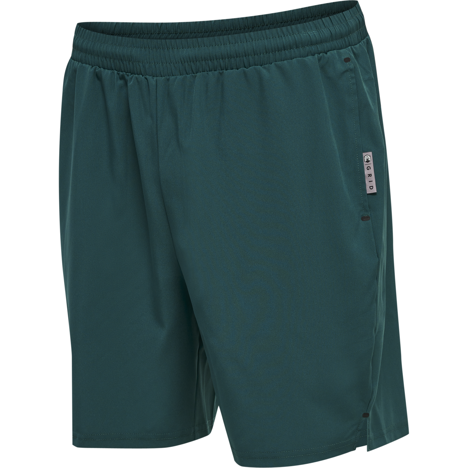 hmlMOVE GRID WOVEN SHORTS, DEEP TEAL, packshot