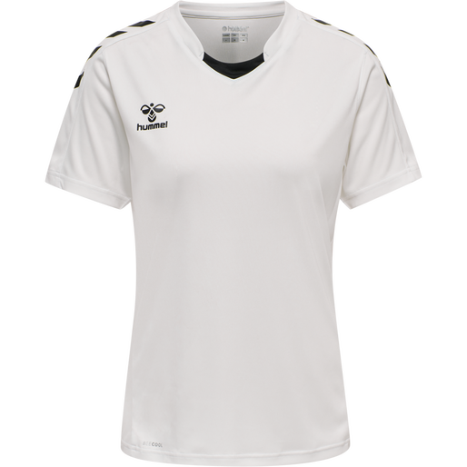 hmlCORE XK POLY JERSEY S/S WOMAN, WHITE, packshot